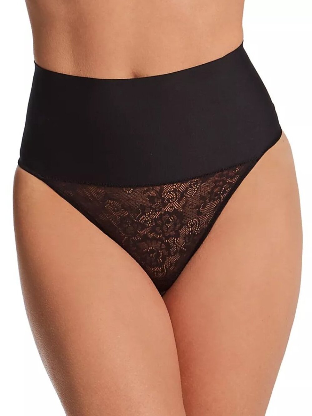 #1087 Maidenform Lace Tummy Control Shapewear Underwear Thong, Breathable